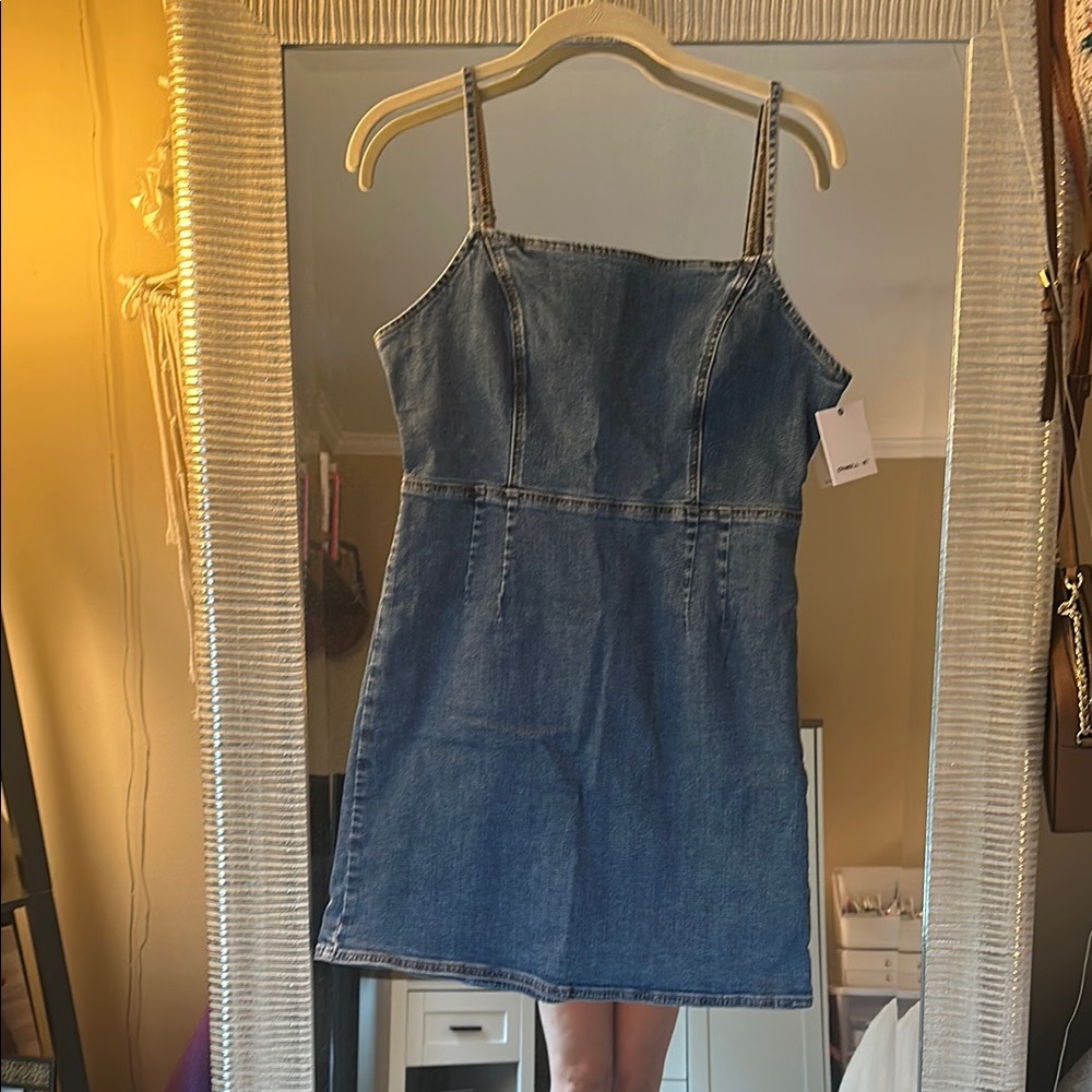 O'Neill Blue Sleeveless Spaghetti Strap denim Sundress